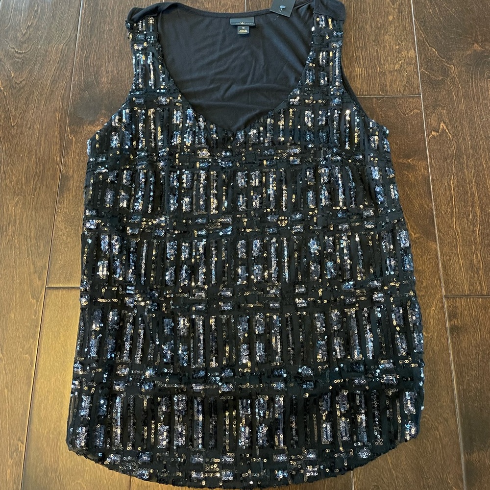 Black Sequin Top